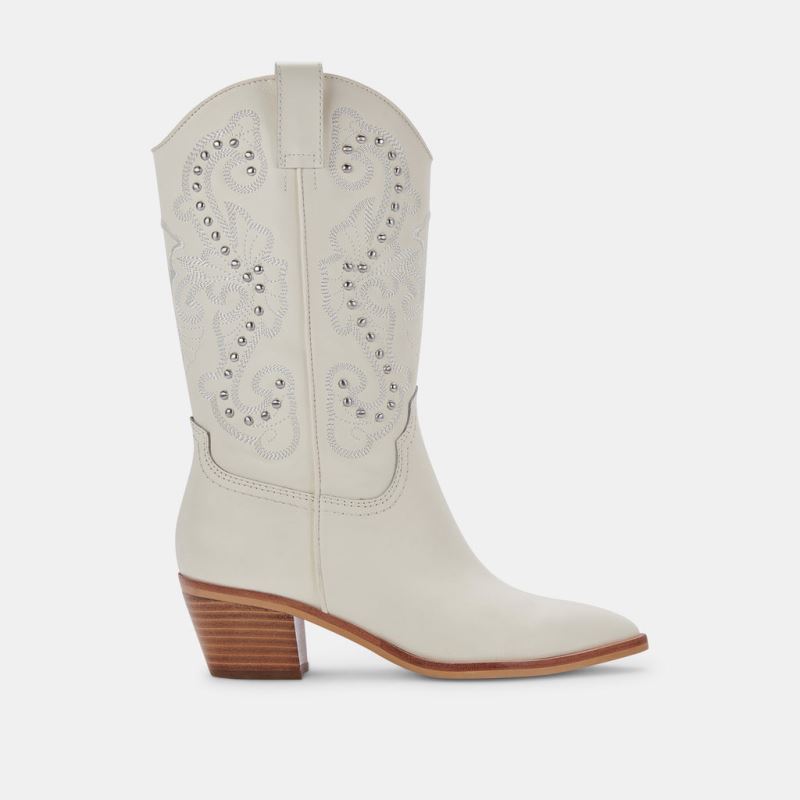 Dolce Vita - Sula Boots Off White Leather [Dolcevita127] - $99.99 ...
